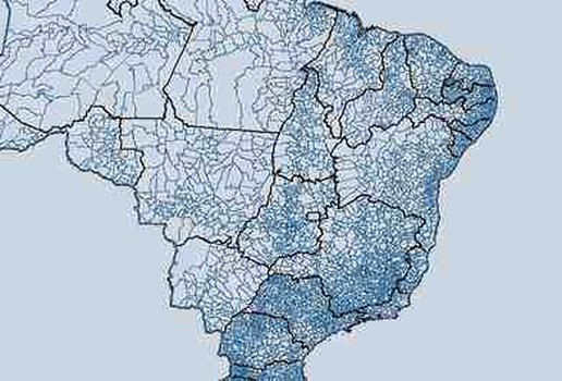 Mapa IBGE atualizacao municipios