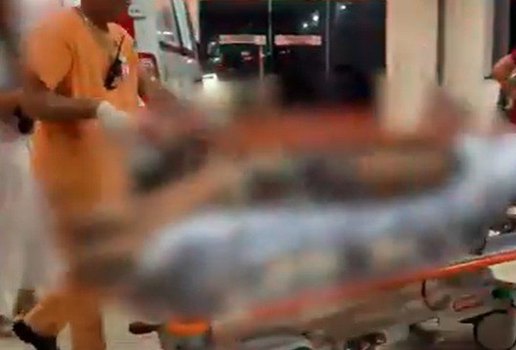 Baleado troca de tiros