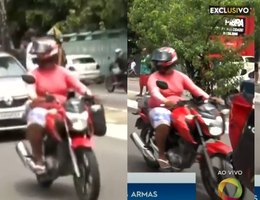 Motociclista distraido