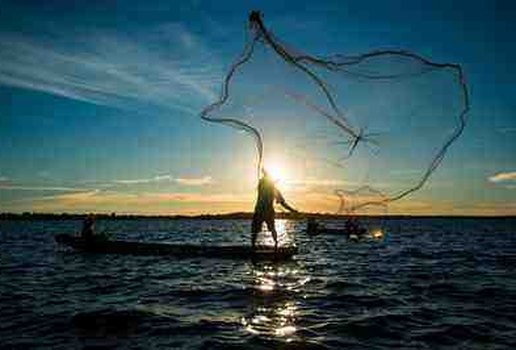 Rede de pesca pescadores foto ministerio da agricultura