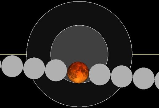 Eclipse lunar parcial mais longo dos últimos 580 anos acontece nesta sexta-feira