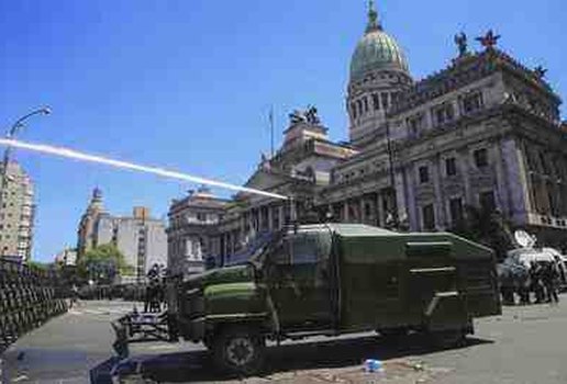 Protesto argentina reforma