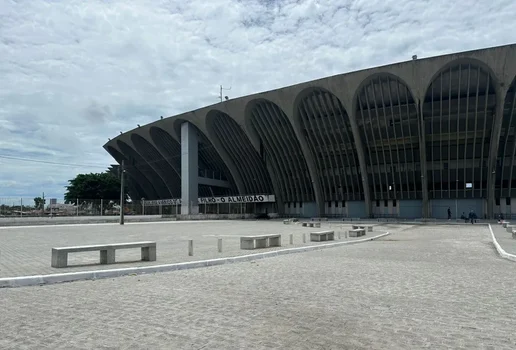 Entrada estádio Almeidão, em João Pessoa