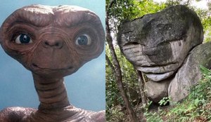 Pedra parecida com ET vira atração turística em Roraima