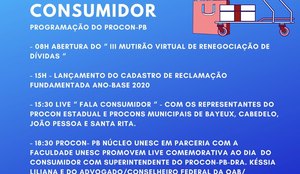 Dia Mundial do Consumidor conta com mutirão virtual