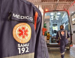 Ambulância do Samu foi ao local e constatou o óbito