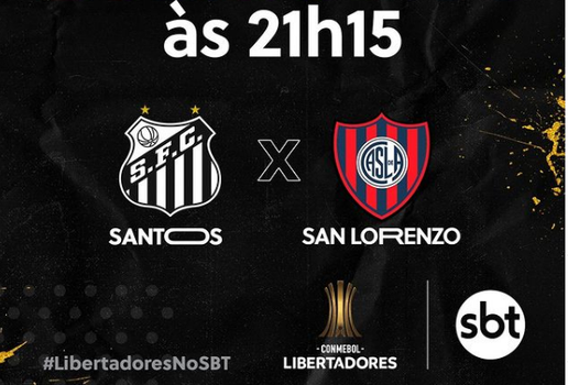 Santos x San Lorenzo, ao vivo na TV Tambaú/SBT