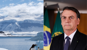 Bolsonaro diz que a Antártica fica no Brasil