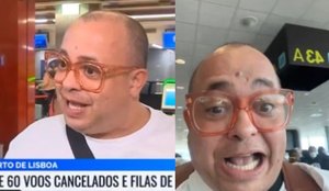 Brasileiro viraliza ao dar entrevista em Lisboa: "Com a mesma cueca há 6 dias"