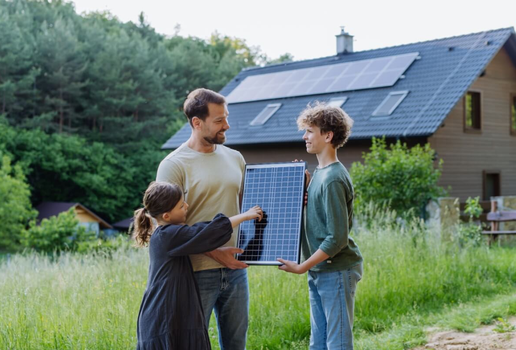 Além da economia, o sistema de energia solar valoriza o imóvel e contribui diretamente para a sustentabilidade ambiental (Imagem: Halfpoint | Shutterstock)