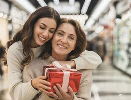 Feliz dia das maes presente maes comercio shopping gerada com ideogram
