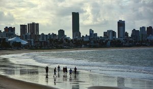 Orla da praia de Manaíra, em João Pessoa.