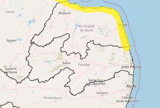 Alerta de chuvas litoral