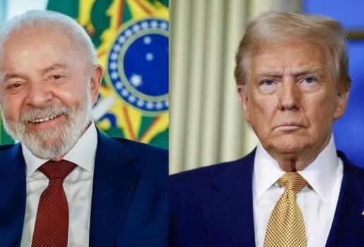 Lula e trump montagem