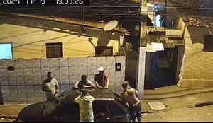 CAMERA REGISTRA MOMENTO EM QUE HOMEM É BALEADO NO RANGEL