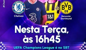 É hoje: Chelsea x Borussia, na tela da TV Tambaú/SBT