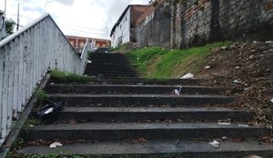 Escadaria abandono