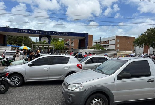 Movimentação na UFPB, campus João Pessoa.