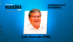 João Azevêdo é candidato pelo Partido Socialista Brasileiro (PSB)