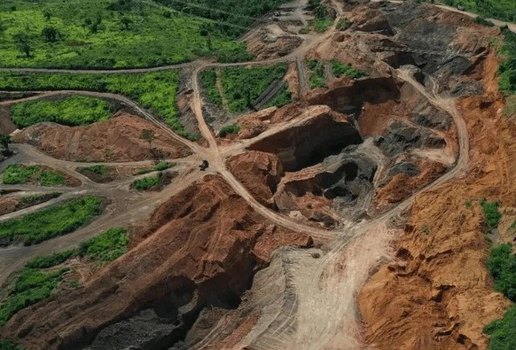 Registro de garimpo da operação Verde Brasil em Marabá (PA), 2020  Warley de Andrade/TV Brasil