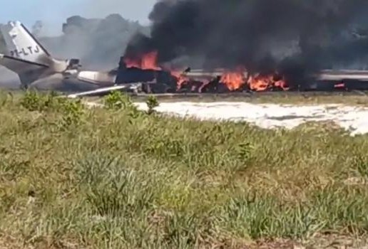 Capa 185043 aviao que caiu em marau foi fretado por empresario de mineracao diz policia piloto morre