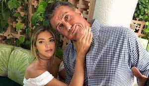 Sylvester Stallone e a filha