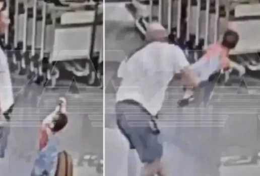 Homem arremessa bebe de 18 meses em aeroporto