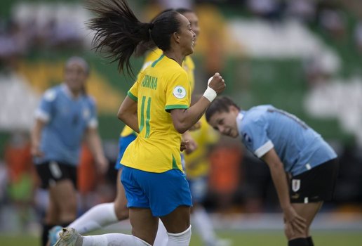 Com transmissão do SBT, Seleção Feminina derrota Uruguai na Copa América