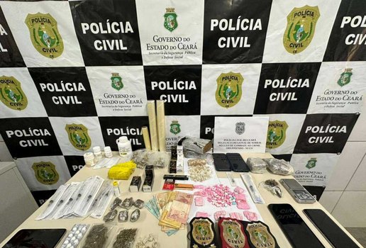 Ação entre polícias do CE, PI e PB resulta em 8 presos por tráfico de drogas