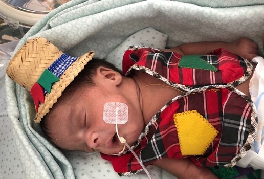 Recém-nascidos ganham ensaio de São João em UTI Neonatal na PB