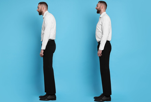 Ter uma boa postura é fundamental para o bom funcionamento do corpo (Imagem: New Africa | Shutterstock)