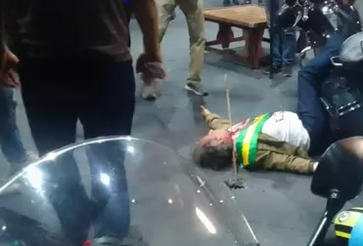 Fotos e vídeos das gravações foram compartilhados por apoiadores de Bolsonaro nas redes sociais