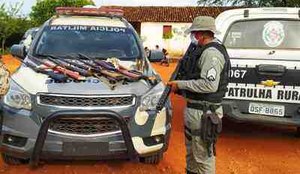 Sete armas de fogo sao apreendidas em acao conjunta das Policias Militares da PB e CE