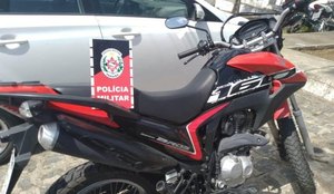 Policia Militar prende suspeito de roubar motocicleta na regiao metropolitana de Joao Pessoa