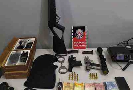 Armas apreendidas policia santa rita