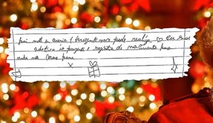 Em carta ao Papai Noel, menina pede para ter sobrenome dos pais adotivos na PB