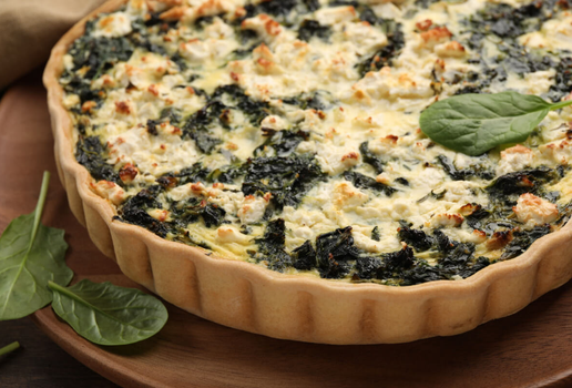 Torta de espinafre com tofu (Imagem: New Africa | Shutterstock)
