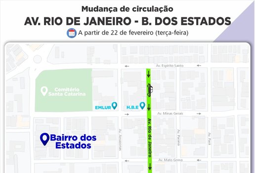 Mudança no trânsito na avenida Rio de Janeiro