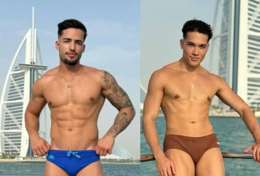 Ryan Silveira (à esquerda), que segue em coma; Yago Campo (à direita) encontrado morto, segundo a mídia grega