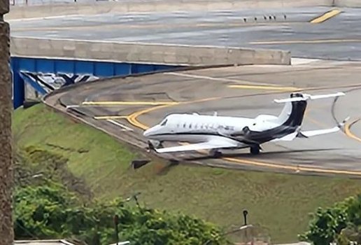 Pneu de avião estoura em Congonhas e pista é fechada