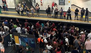 Acidente causa tumulto e deixa feridos em estação do metrô do Rio