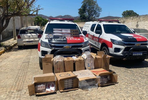 Polícia Militar intercepta carga de cigarros contrabandeados na Paraíba