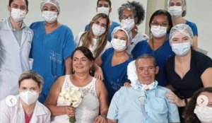 Equipe realiza sonho de paciente e organiza casamento em hospital na PB