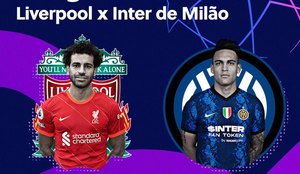 Liverpool x Inter de Milão se enfrentam com transmissão da TV Tambaú
