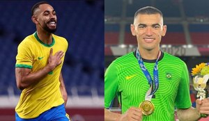 Matheus Cunha e Santos defenderam o Brasil no Futebol em Tóquio