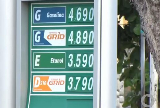 Preço cobrado por litro da gasolina assusta