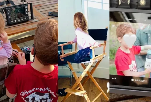 Meghan Markle mostra filhos nos bastidores da serie da Netflix