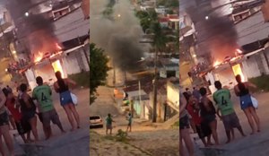 Homens armados incendeiam oficina em comunidade de João Pessoa