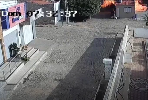 Explosão em quiosque após vazamento de gás deixa dois feridos na PB