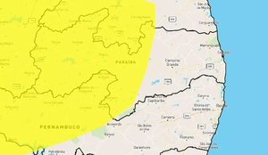Quase 70 municípios paraibanos estão em alerta de perigo potencial de chuvas